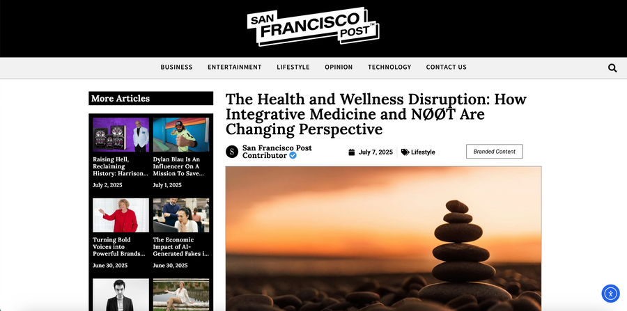 The Health and Wellness Disruption: How Integrative Medicine and NØØT Are Changing Perspective