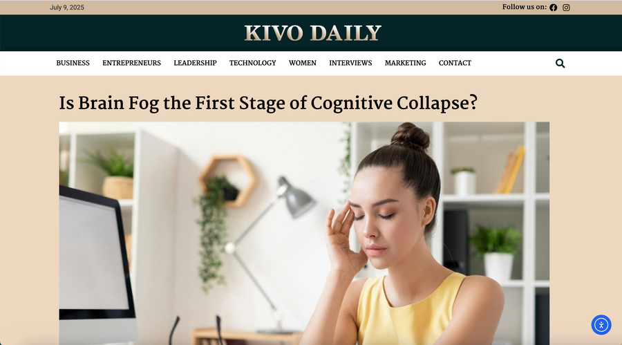 Is Brain Fog the First Stage of Cognitive Collapse?