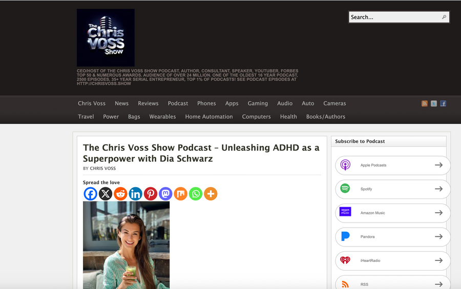 The Chris Voss Show Podcast – Unleashing ADHD as a Superpower with Dia Schwarz