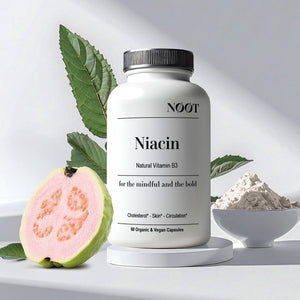 NOOT Niacin from Natural Vitamin B3-Guava and Tulsi Extract-90 Capsules