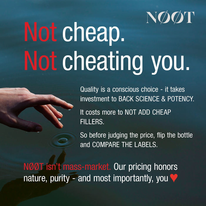 Not Cheap, Not Cheating You - It costs more not to add cheap fillers. Compare the labels.