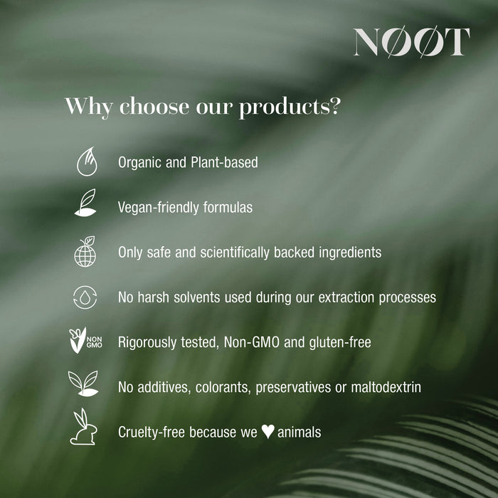 Organic, plant based, vegan formulas with science backed ingredients, featuring clean extraction processes and cruelty-free manufacturing standards.